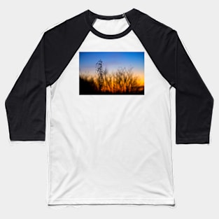 Winter Sunset Silhouettes Baseball T-Shirt